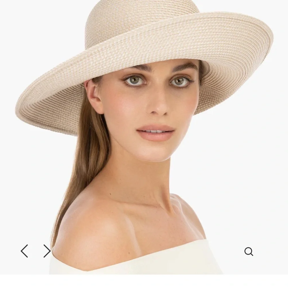 Eric Javits Natural Straw Floppy Sun Hat - Picture 4 of 7